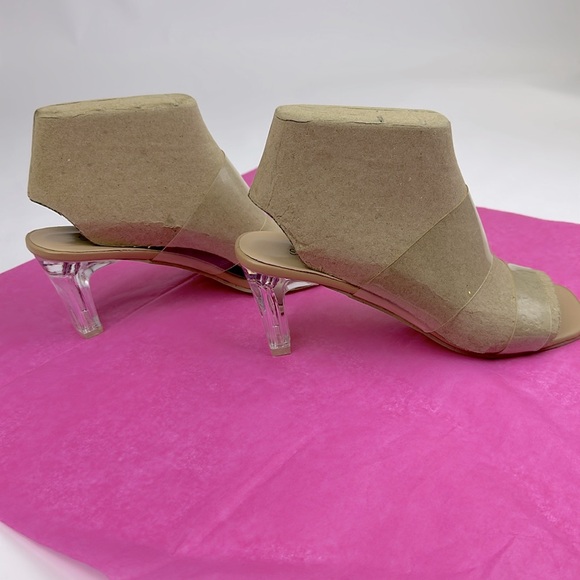 SHE & IN 3 inch Slip on Heels. Clear heels and Clear Straps. Never Worn. Size 41 - Picture 2 of 6